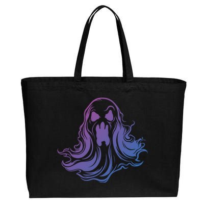 Ghost Poltergeist Paranormal Spooky Halloween Gift Cotton Canvas Jumbo Tote