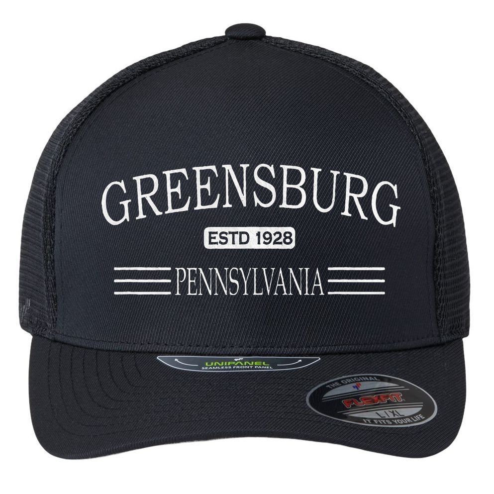 Greensburg Pennsylvania Pa Flexfit Unipanel Trucker Cap