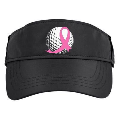 Golf Pink Ribbon Breast Cancer Awareness Adult Drive Performance Visor