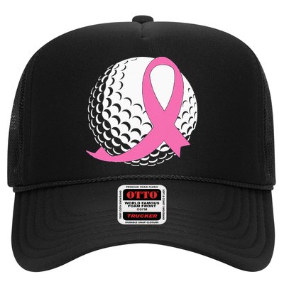 Golf Pink Ribbon Breast Cancer Awareness Trucker Hat