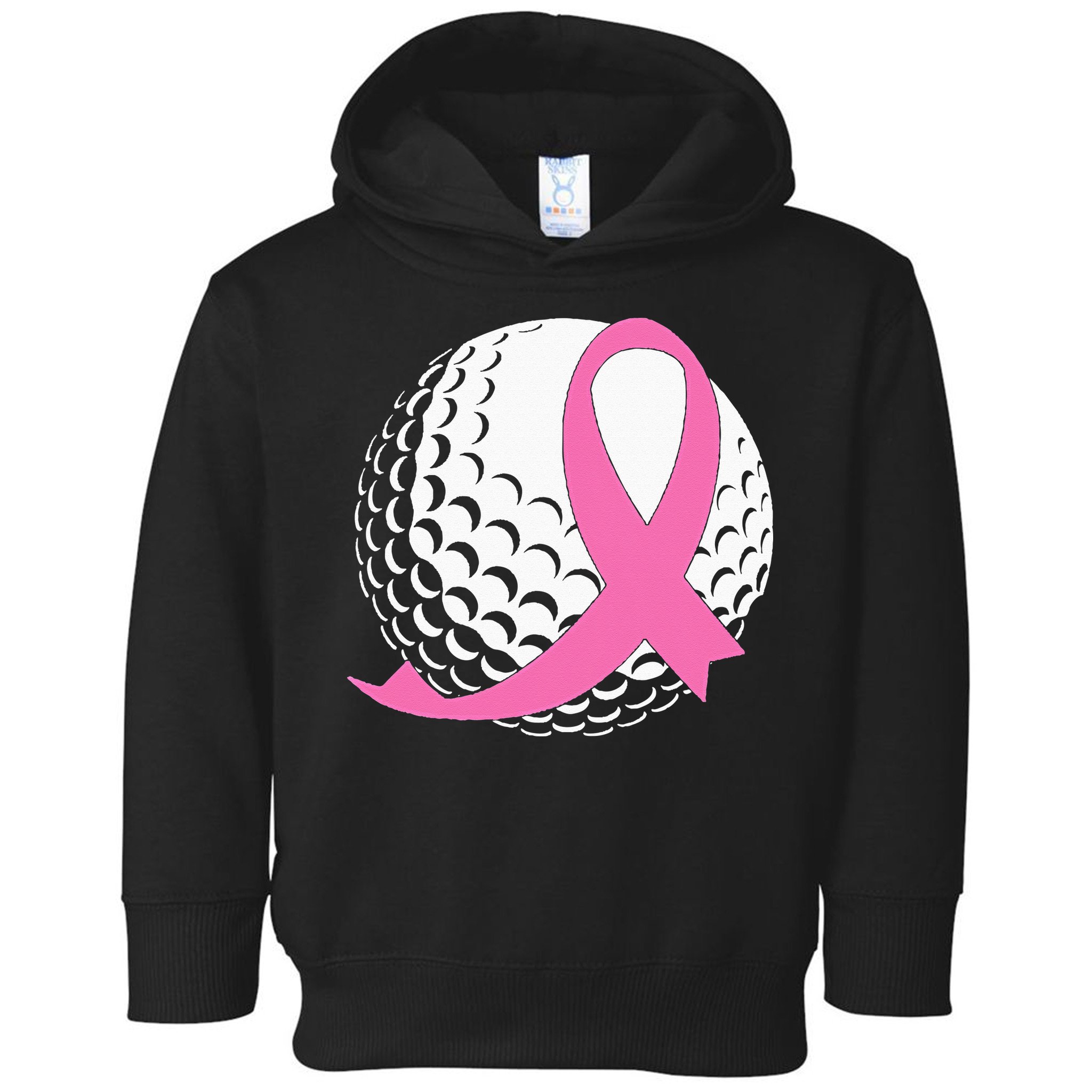 Golf Pink Ribbon Breast Cancer Awareness Toddler Hoodie