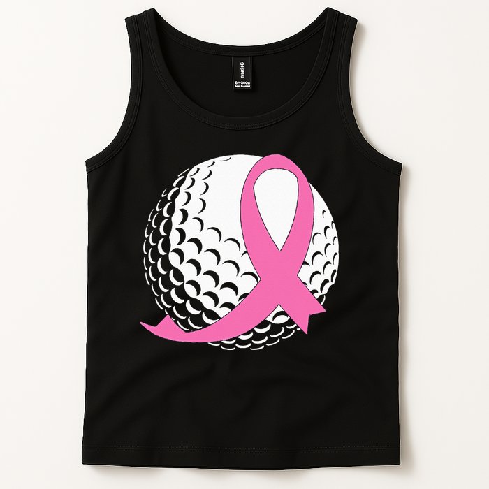 Golf Pink Ribbon Breast Cancer Awareness Tank Top