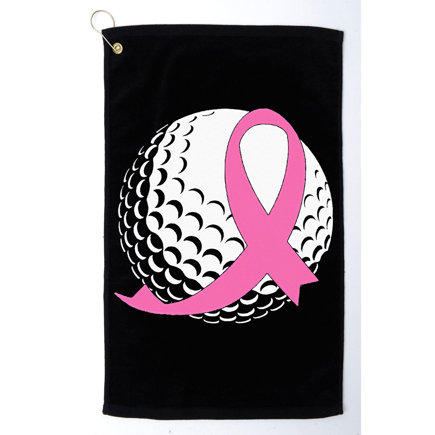Golf Pink Ribbon Breast Cancer Awareness Golf Towel