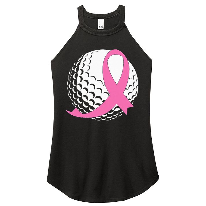 Golf Pink Ribbon Breast Cancer Awareness Women's Perfect Tri Rocker Tank