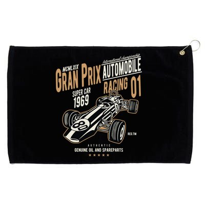 Grand Prix Racing 1969 Vintage Car Racing Fan Gift Grommeted Golf Towel