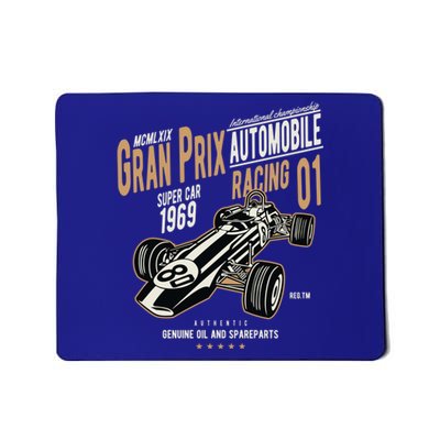 Grand Prix Racing 1969 Vintage Car Racing Fan Gift Mousepad