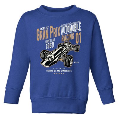 Grand Prix Racing 1969 Vintage Car Racing Fan Gift Toddler Sweatshirt