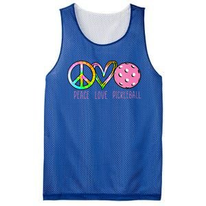 Girls Pickleball Retired Ladies Peace Love Pickleball Mesh Reversible Basketball Jersey Tank