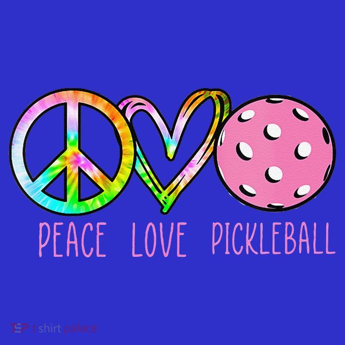 Girls Pickleball Retired Ladies Peace Love Pickleball Women's V-Neck T-Shirt