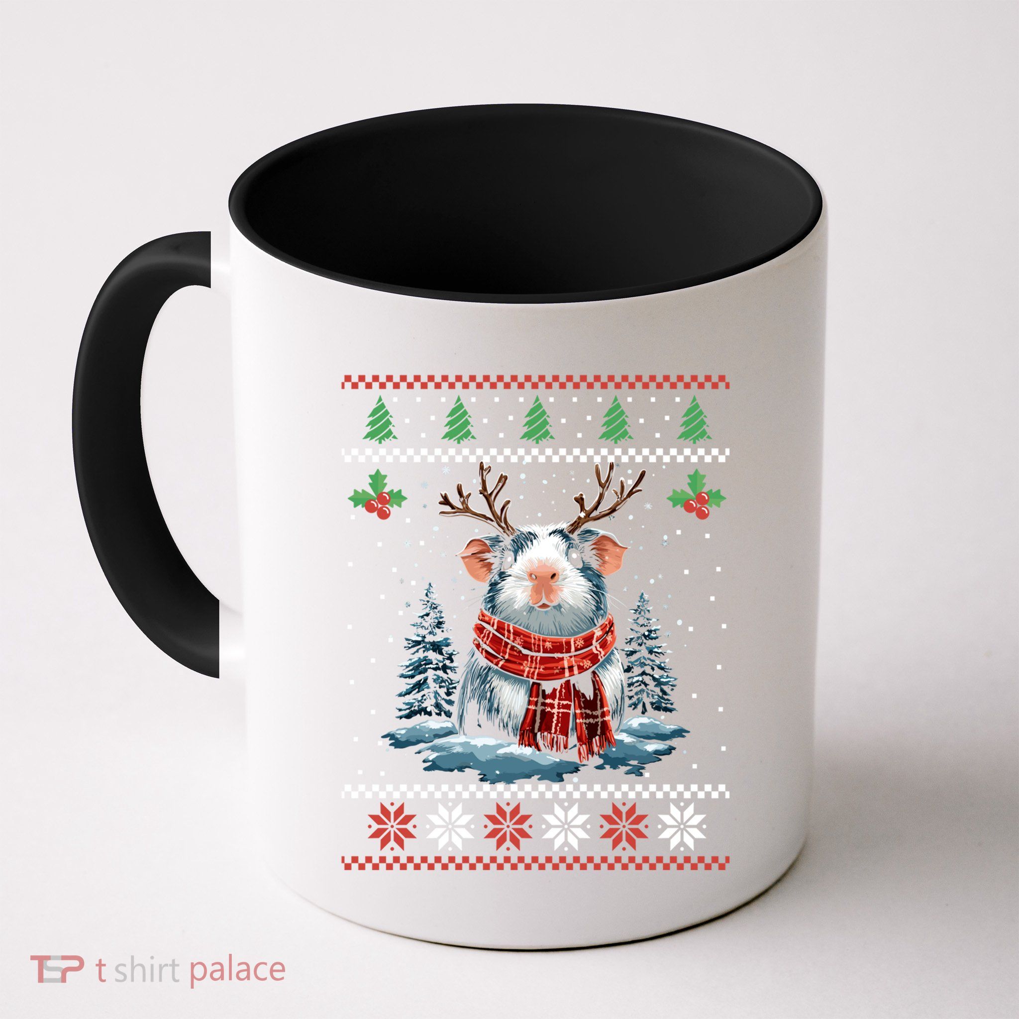Guinea Pig Reindeer Christmas Xmas Swea Mug