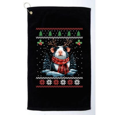 Guinea Pig Reindeer Christmas Xmas Swea Platinum Collection Golf Towel