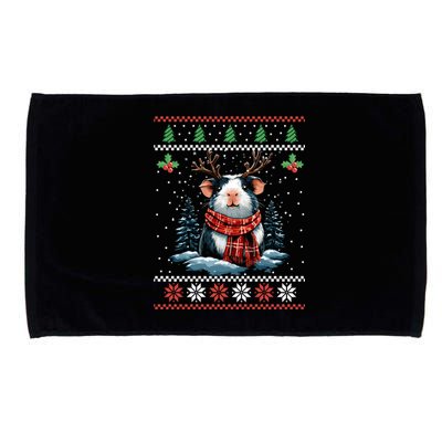 Guinea Pig Reindeer Christmas Xmas Swea Microfiber Hand Towel