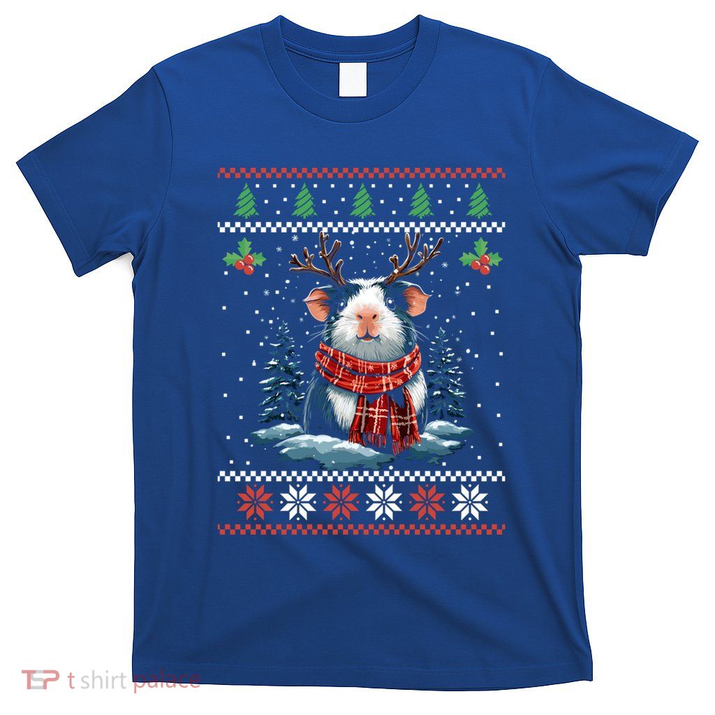Guinea Pig Reindeer Christmas Xmas Swea T-Shirt