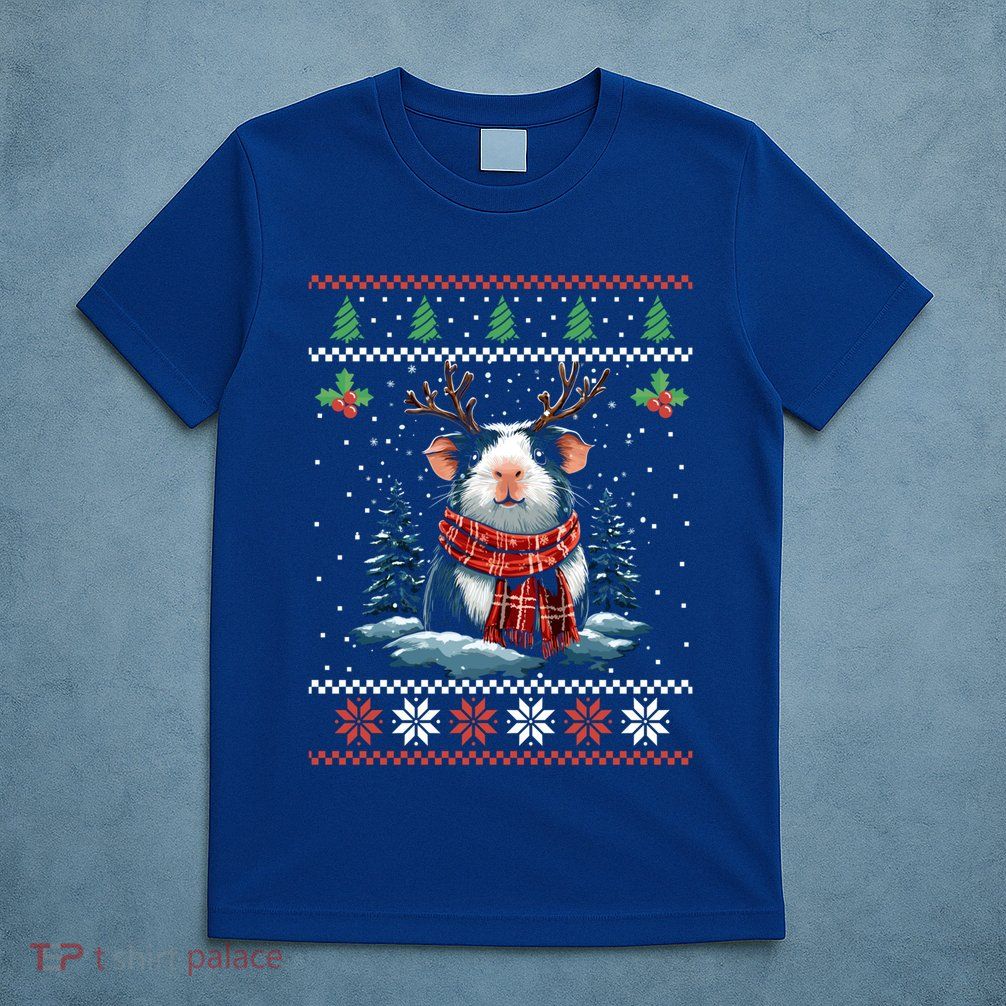 Guinea Pig Reindeer Christmas Xmas Swea T-Shirt
