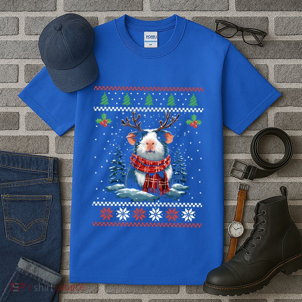 Guinea Pig Reindeer Christmas Xmas Swea Tall T-Shirt