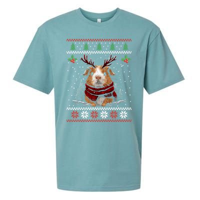 Guinea Pig Reindeer Christmas Xmas Swea Sueded Cloud Jersey T-Shirt