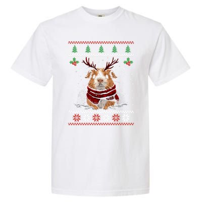 Guinea Pig Reindeer Christmas Xmas Swea Garment-Dyed Heavyweight T-Shirt