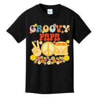 Groovy Papa Retro Matching Family Baby Shower Father's Day Kids T-Shirt