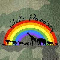 God's Promise Rainbow, Animals Of Noah's Ark Legacy Tie Dye Trucker Hat