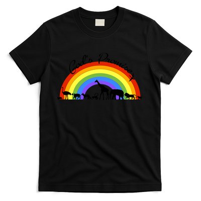 God's Promise Rainbow, Animals Of Noah's Ark T-Shirt
