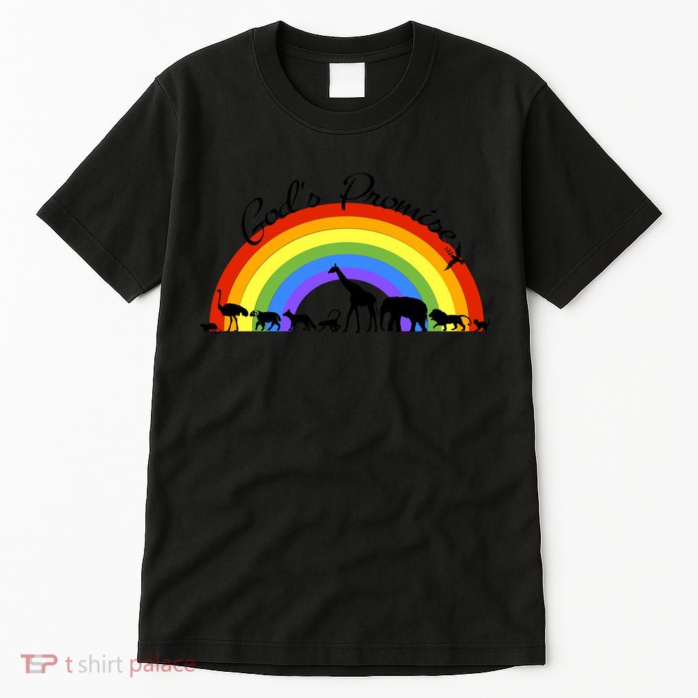 God's Promise Rainbow, Animals Of Noah's Ark Tall T-Shirt