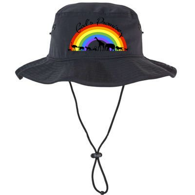 God's Promise Rainbow, Animals Of Noah's Ark Bucket Hat