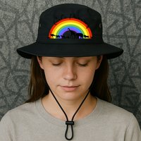 God's Promise Rainbow, Animals Of Noah's Ark Bucket Hat