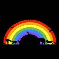 God's Promise Rainbow, Animals Of Noah's Ark Bucket Hat