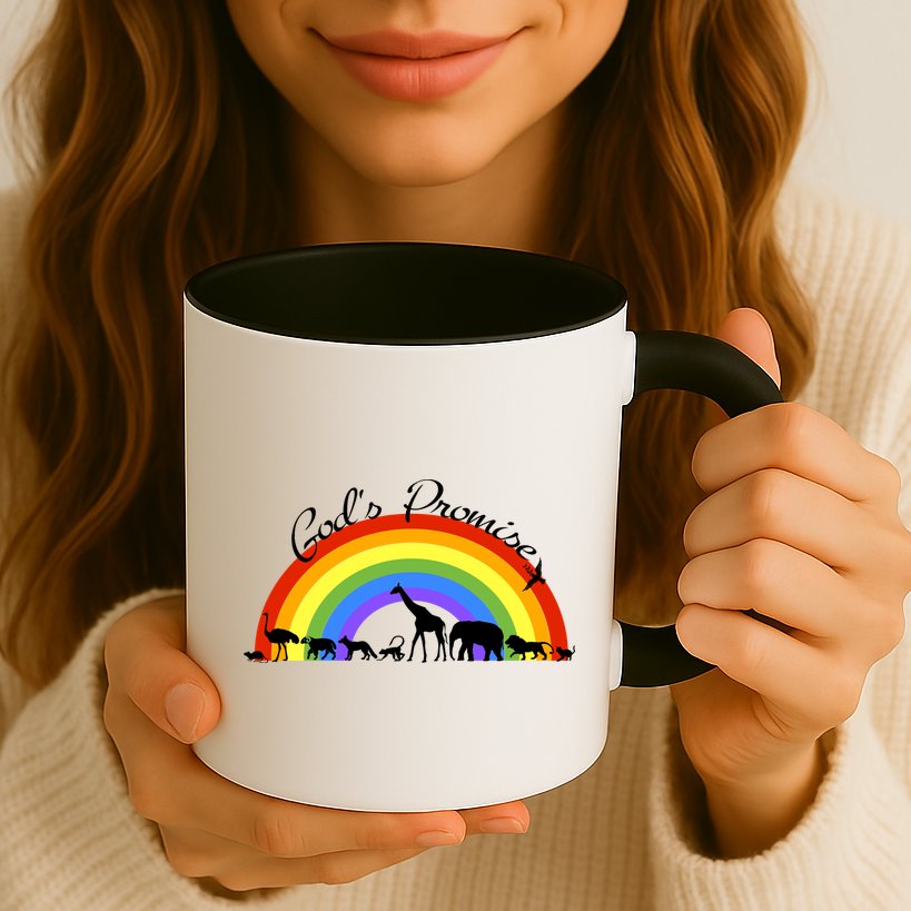 God's Promise Rainbow, Animals Of Noah's Ark Mug