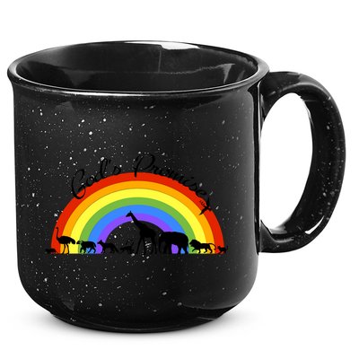 God's Promise Rainbow, Animals Of Noah's Ark 15oz Campfire Ceramic Mug