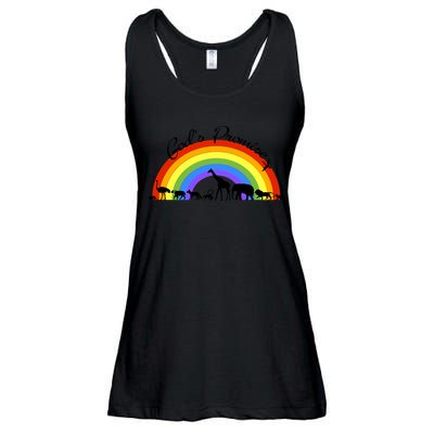 God's Promise Rainbow, Animals Of Noah's Ark Ladies Essential Flowy Tank