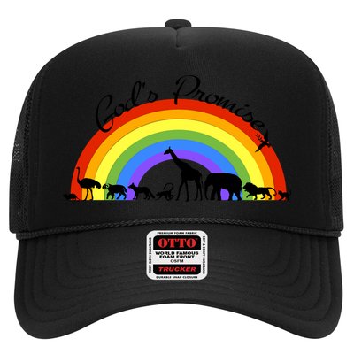 God's Promise Rainbow, Animals Of Noah's Ark Trucker Hat