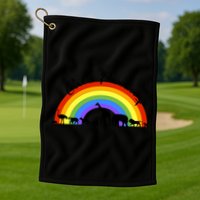 God's Promise Rainbow, Animals Of Noah's Ark Golf Towel