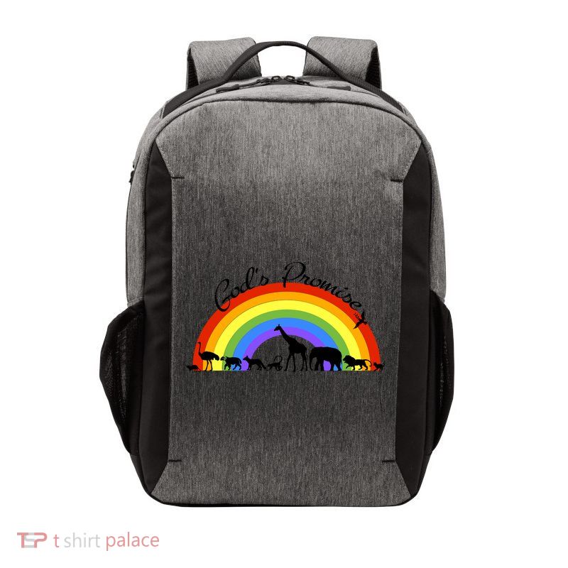 God's Promise Rainbow, Animals Of Noah's Ark Vector Backpack