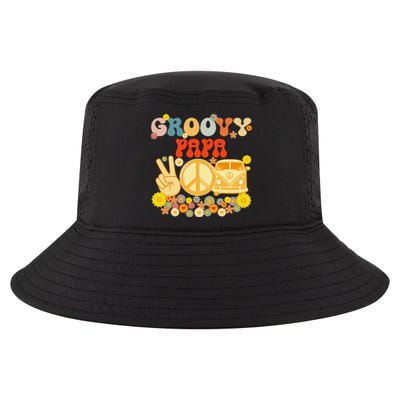 Groovy Papa Retro Matching Family Baby Shower Father's Day Cool Comfort Performance Bucket Hat