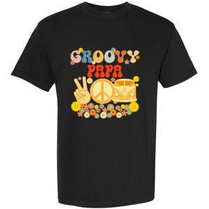 Groovy Papa Retro Matching Family Baby Shower Father's Day Garment-Dyed Heavyweight T-Shirt