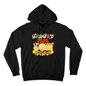 Groovy Papa Retro Matching Family Baby Shower Father's Day Hoodie