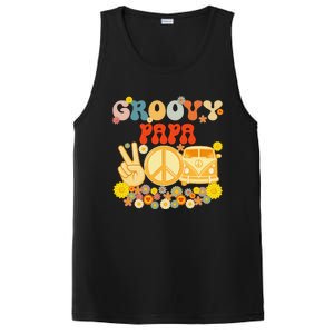 Groovy Papa Retro Matching Family Baby Shower Father's Day PosiCharge Competitor Tank