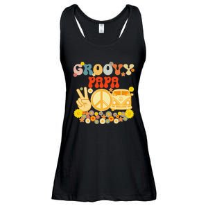 Groovy Papa Retro Matching Family Baby Shower Father's Day Ladies Essential Flowy Tank