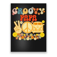 Groovy Papa Retro Matching Family Baby Shower Father's Day Poster