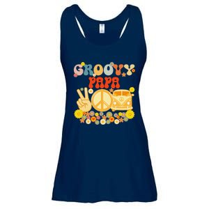 Groovy Papa Retro Matching Family Baby Shower Fathers Day Gift Ladies Essential Flowy Tank