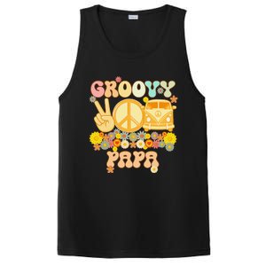 Groovy Papa Retro Matching Family Baby Shower Fathers Day PosiCharge Competitor Tank