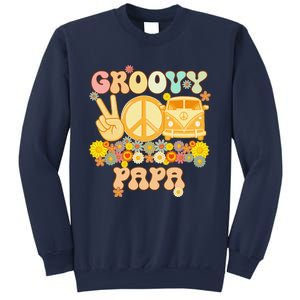 Groovy Papa Retro Matching Family Baby Shower Fathers Day Sweatshirt