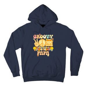 Groovy Papa Retro Matching Family Baby Shower Fathers Day Tall Hoodie