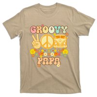 Groovy Papa Retro Matching Family Baby Shower Fathers Day T-Shirt