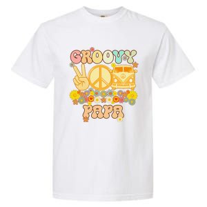 Groovy Papa Retro Matching Family Baby Shower Fathers Day Garment-Dyed Heavyweight T-Shirt