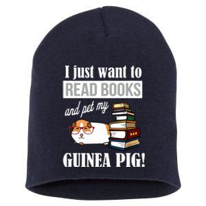 Guinea Pig Read Books Short Acrylic Beanie