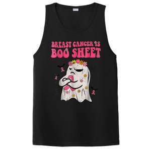 Groovy Pink Ribbon Mom Breast Cancer Is Boo Sheet Halloween PosiCharge Competitor Tank