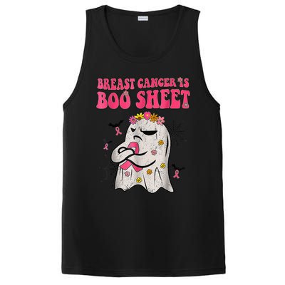 Groovy Pink Ribbon Mom Breast Cancer Is Boo Sheet Halloween PosiCharge Competitor Tank