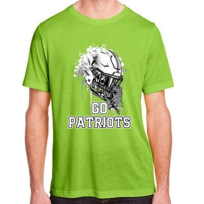 Go Patriots Rising Helmet Henry County High School Adult ChromaSoft Performance T-Shirt